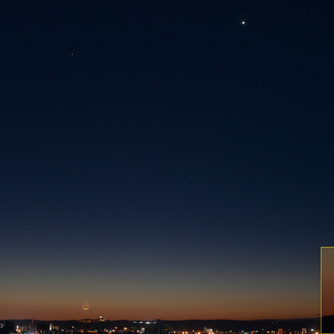 月齢28.4と金星
