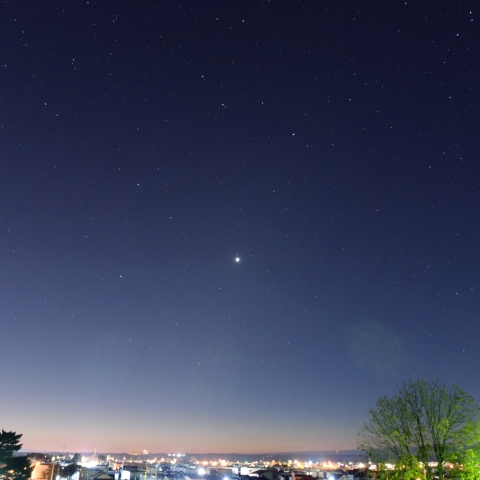明け方の金星
