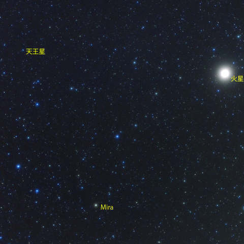 火星・天王星とミラ