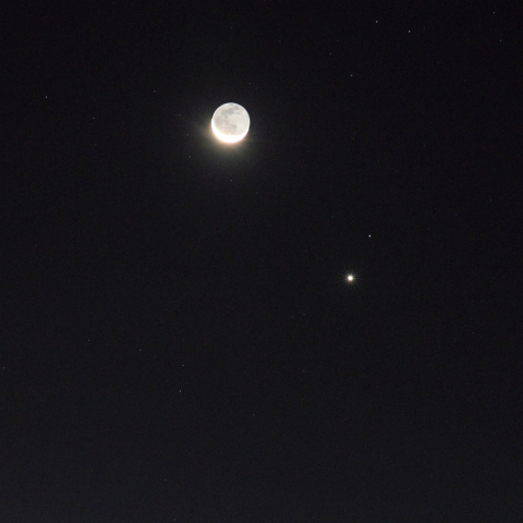 月と金星