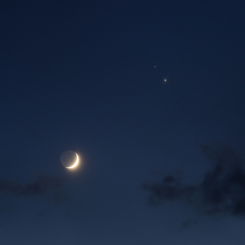 月と木星・土星