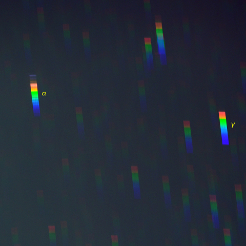 オリオン座主要部(北)のスペクトル