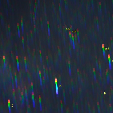 デネブ周辺のスペクトル