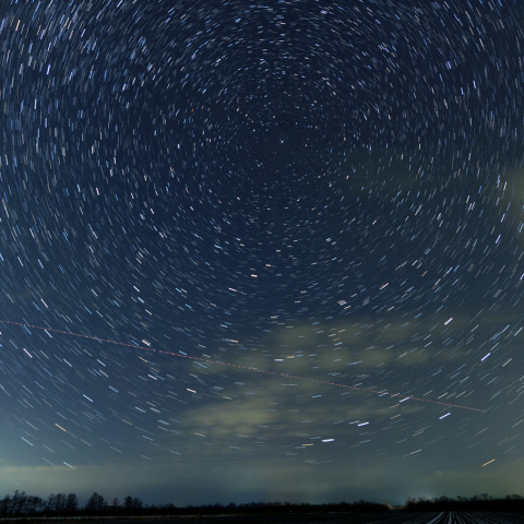 北天の星の動き