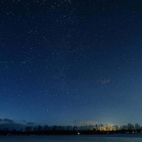 真冬の宵空 (北西)