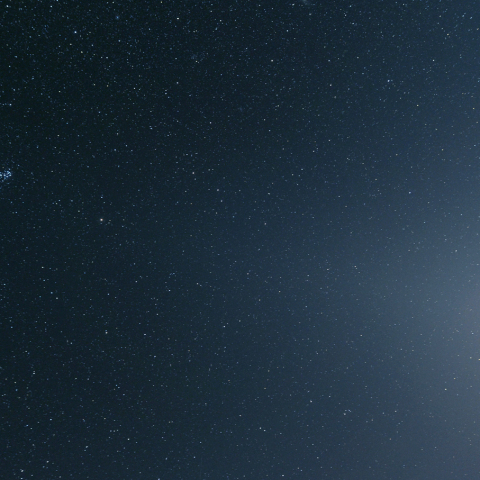 秋の星座と黄道光