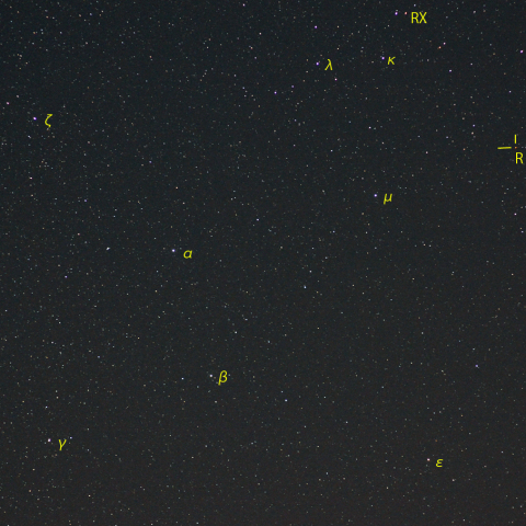 うさぎ座と変光星R