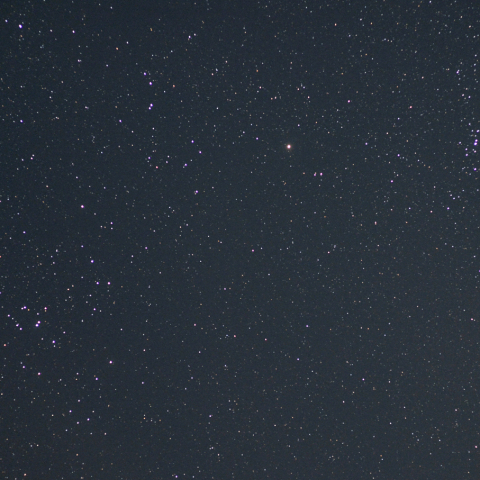 火星と2星団 (3月12日)