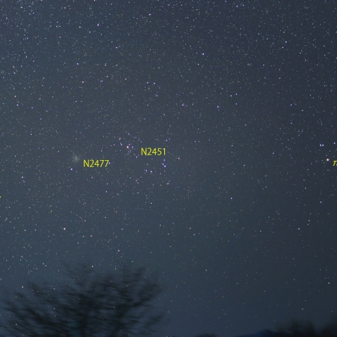 とも座南部の二重星団