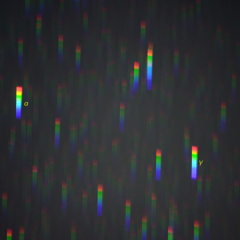 ベテルギウス周辺のスペクトル