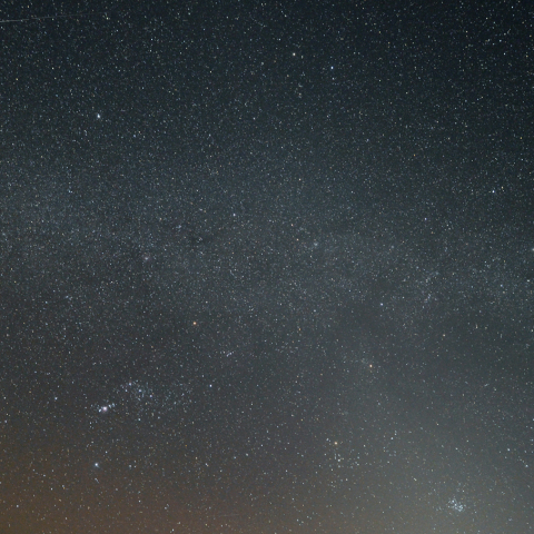 冬のダイヤモンドと火星