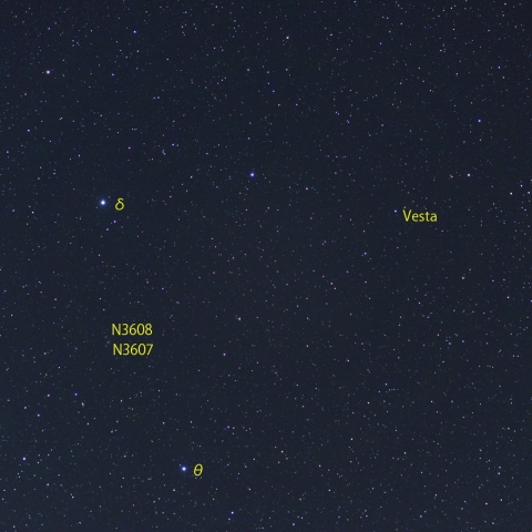 しし座臀部と小惑星ベスタ