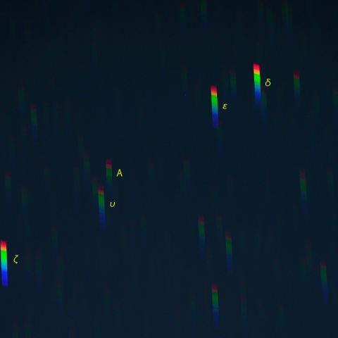 へびつかい座南部のスペクトル