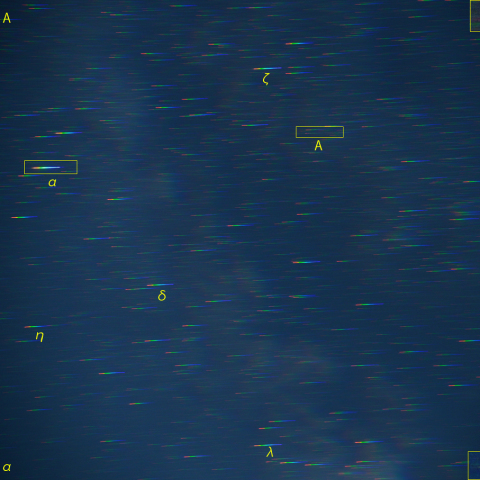 わし座のスペクトル