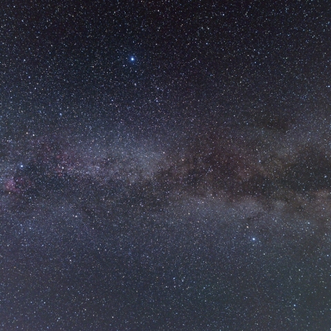 夏の大三角と天の川