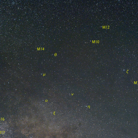 へびつかい座南部