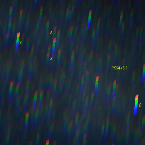 はくちょう座χ周辺のスペクトル