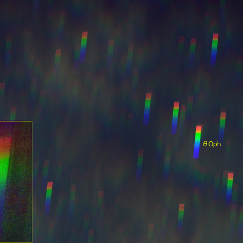 へびつかい座θ周辺のスペクトル