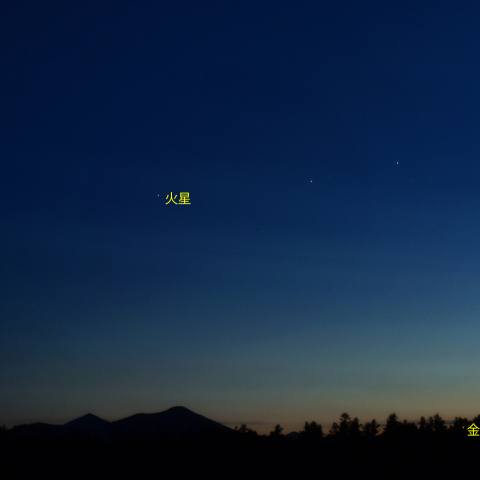 ふたご座と火星・金星