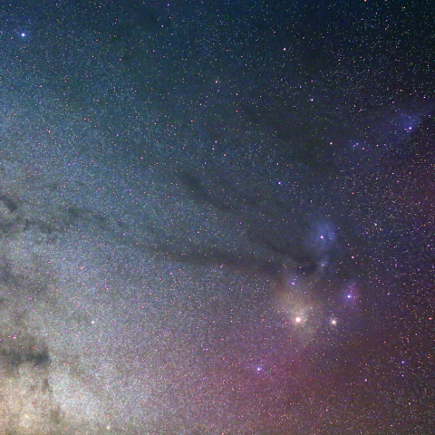 さそり座の天の川と星雲