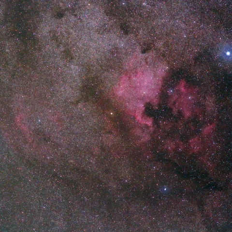 北アメリカ星雲とその周辺