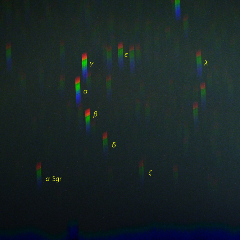 みなみのかんむり座のスペクトル