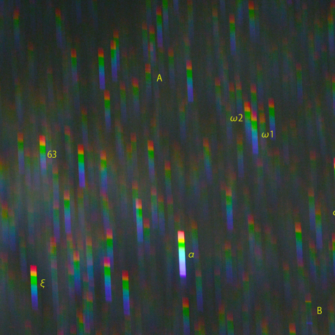 デネブ周辺のスペクトル