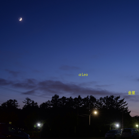 月と金星・火星