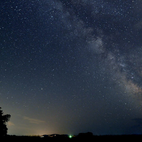 天の川と木星・土星