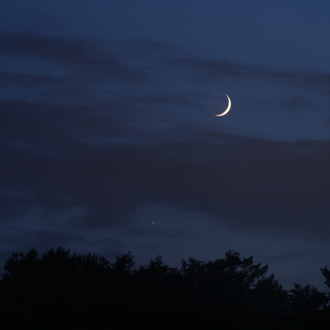 月と金星の接近