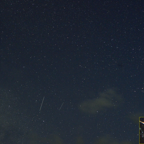 へびつかい座と流星