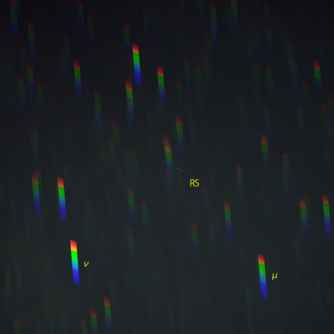 へびつかい座RSのスペクトル