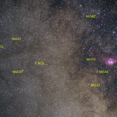 いて座の星雲星団2