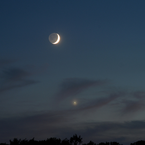 月と金星の接近