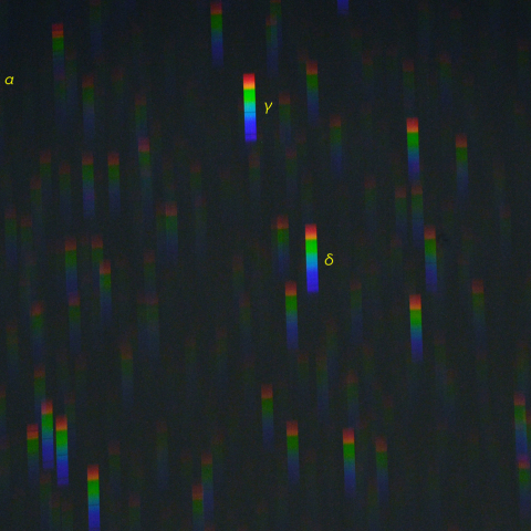 変光星ミラのスペクトル