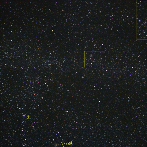カシオペヤ座新星付近 (10月9日)
