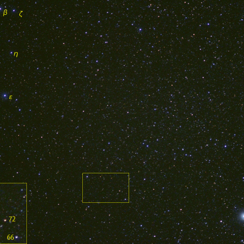 いるか座R星とその周辺