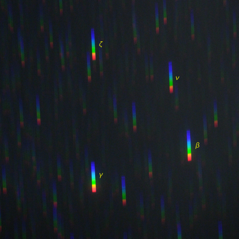 りゅう座頭部のスペクトル