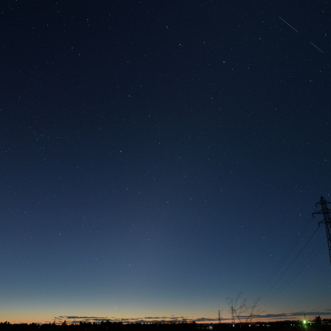 東天の水星と黄道光 (10月29日)