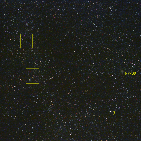 カシオペヤ座新星付近 (10月30日)