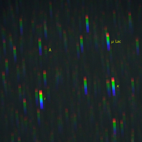 ペガスス座前脚部のスペクトル