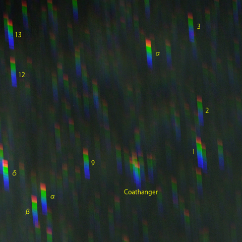 こぎつね座のスペクトル