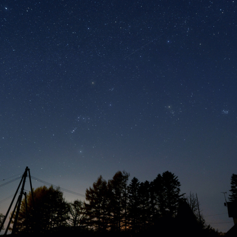 明け方の西天の星座