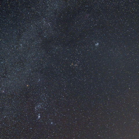 冬の星座と対日照