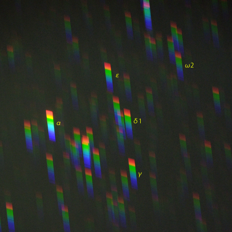 ヒヤデス星団のスペクトル