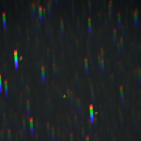 さんかく座のスペクトル