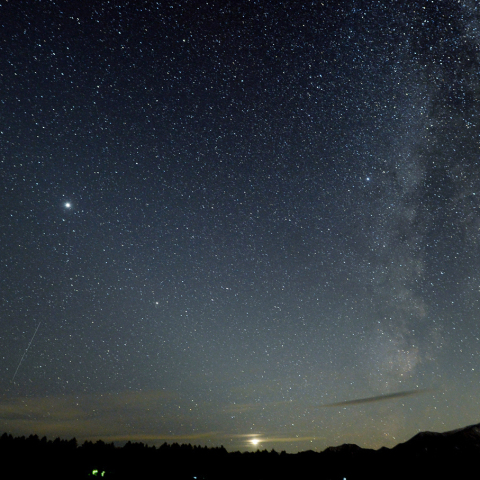 夏の天の川と黄道光