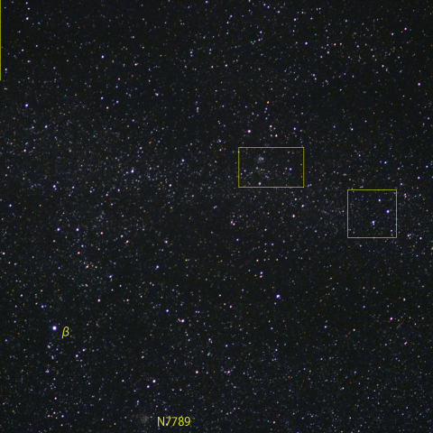 カシオペヤ座新星付近 (11月27日)