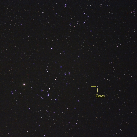 ヒヤデス星団とケレス