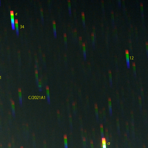 レナード彗星のスペクトル (12月7日)